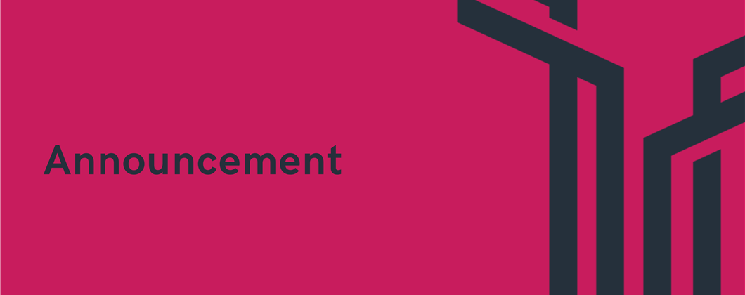 Announcement Header Magenta